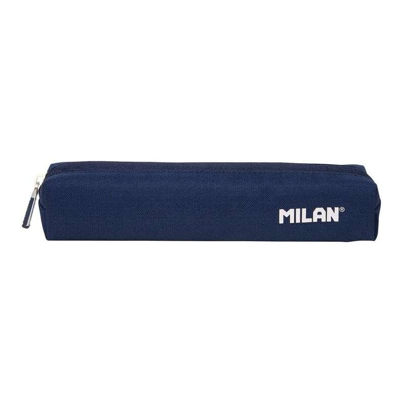Mini Astuccio Rotondo Milan Serie 1918 - Tessuto Resistente a Rotture e Strappi - Misure 20.5x4.5x5cm - Colore Blu Scuro