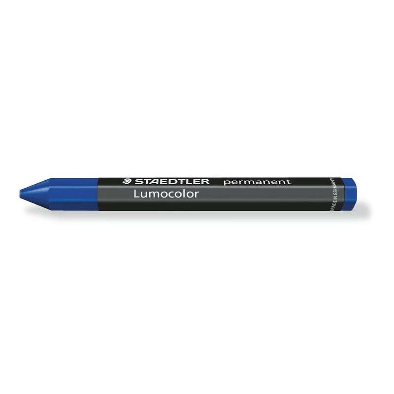 Staedtler Lumocolor Permanent Omnigraph 236 Cera permanente esagonale - Resistente all'acqua - Diametro 12 mm circa - Colore blu
