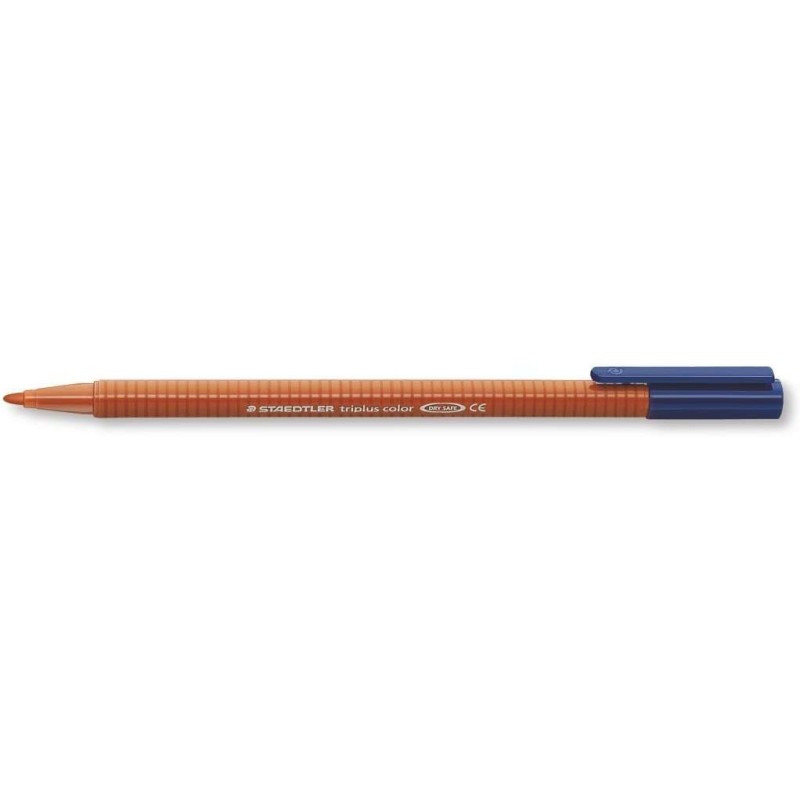 Staedtler Triplus Color 323 Pennarello punta fine - Tratto circa 1 mm - Inchiostro a base d'acqua - Colore Terra di Siena brucia