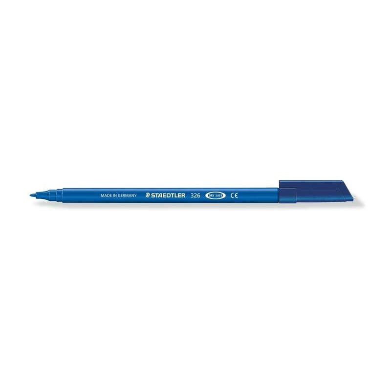 Staedtler Noris 326 Pennarello a punta fine - Tratto circa 1 mm - Vaschetta a base d'acqua - Colore blu
