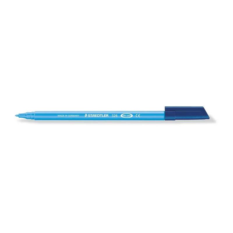 Staedtler Noris 326 Pennarello a punta fine - Tratto circa 1 mm - Vaschetta a base d'acqua - Colore azzurro