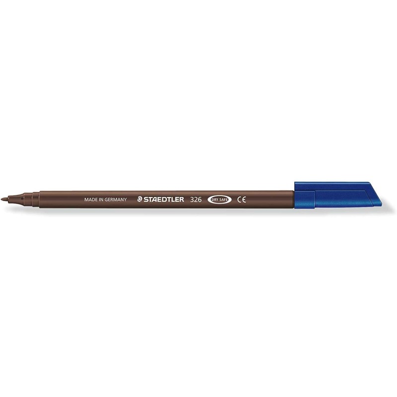Staedtler Noris 326 Pennarello a punta fine - Tratto 1 mm circa - Barattolo a base d'acqua - Colore marrone Van Dyck