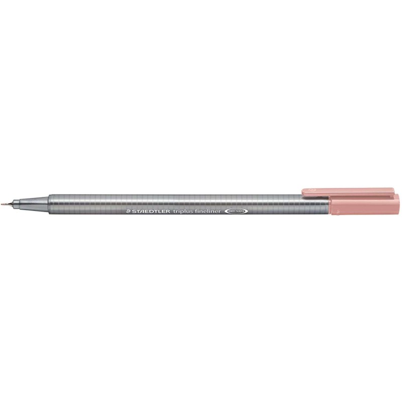 Staedtler Triplus Fineliner 334 Pennarello Punta Fine - Tratto da 0.3 mm - Inchiostro a base d'acqua - Colore Rosa Antico