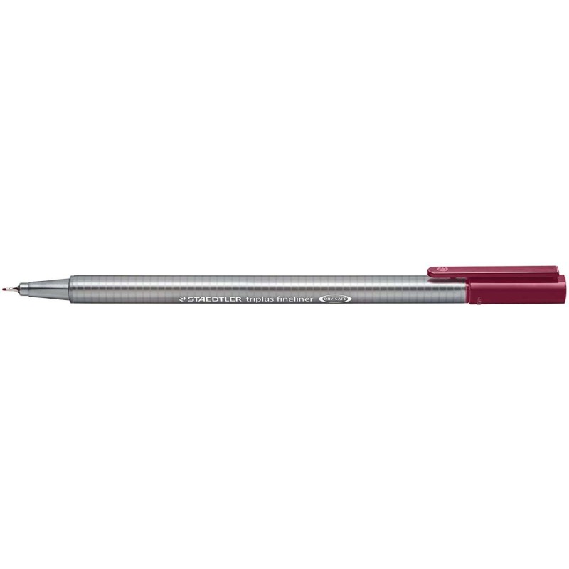Staedtler Triplus Fineliner 334 Pennarello Punta Fine - Tratto da 0.3 mm - Inchiostro a base d'acqua - Colore Mogano