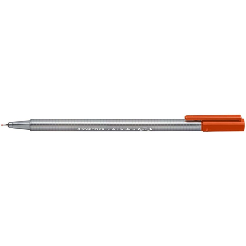 Staedtler Triplus Fineliner 334 Pennarello Punta Fine - Linea da 0.3 mm - Inchiostro a base d'acqua - Arancione Kalahari