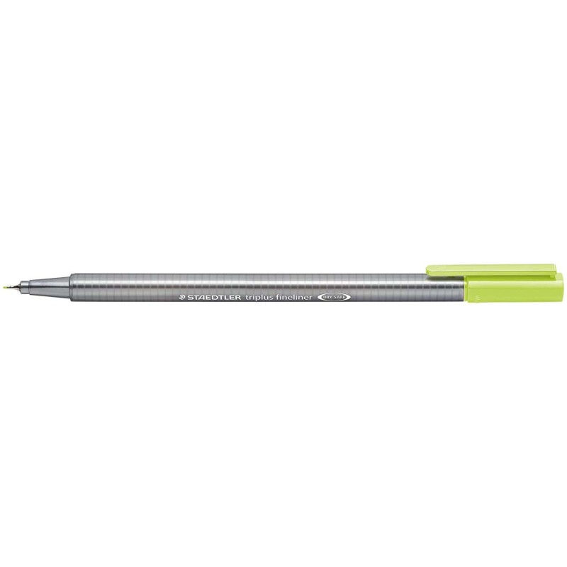 Staedtler Triplus Fineliner 334 Pennarello Punta Fine - Tratto da 0.3 mm - Inchiostro a base d'acqua - Colore Verde Lime