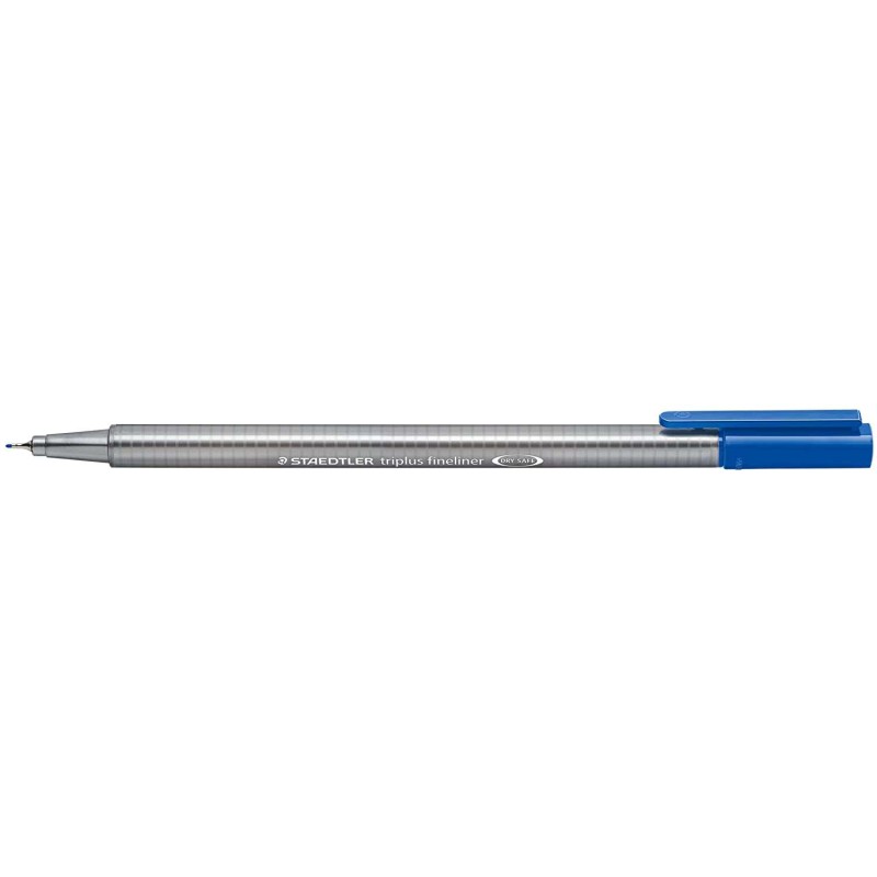 Staedtler Triplus Fineliner 334 Pennarello Punta Fine - Tratto da 0.3 mm - Inchiostro a base d'acqua - Colore Blu Pastello
