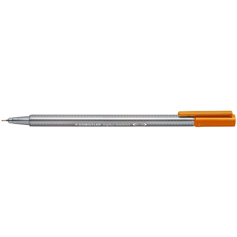 Staedtler Triplus Fineliner 334 Pennarello Punta Fine - Tratto da 0.3 mm - Inchiostro a base d'acqua - Colore Marrone