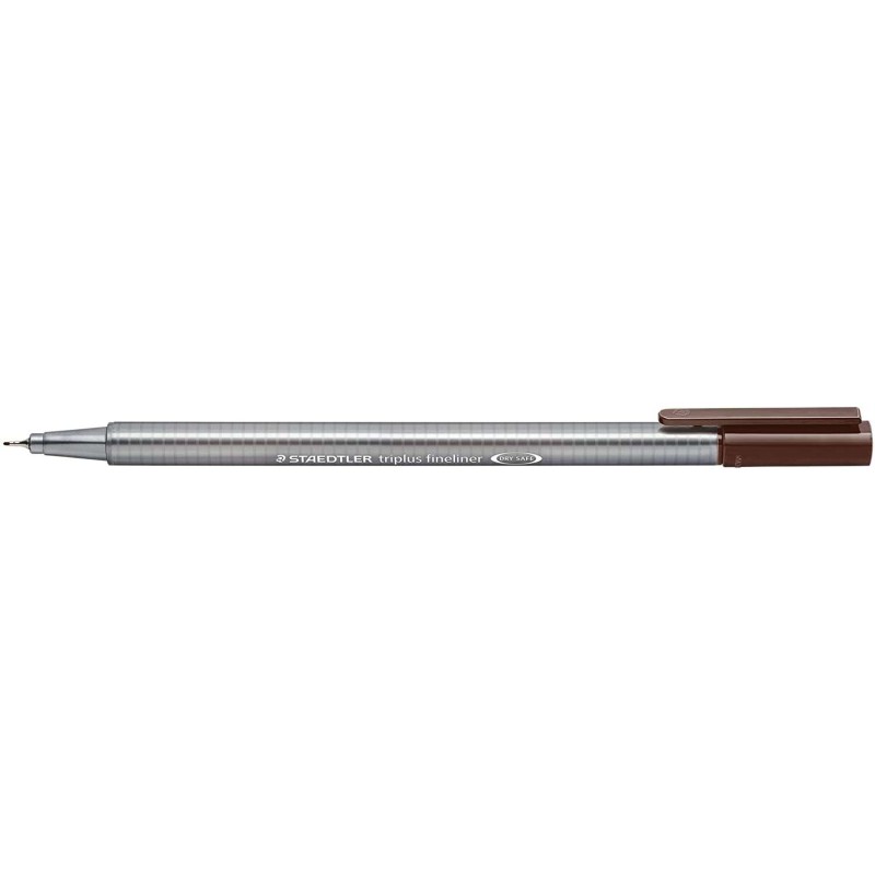 Staedtler Triplus Fineliner 334 Pennarello Punta Fine - Linea da 0.3 mm - Inchiostro a base d'acqua - Colore Seppia Caldo
