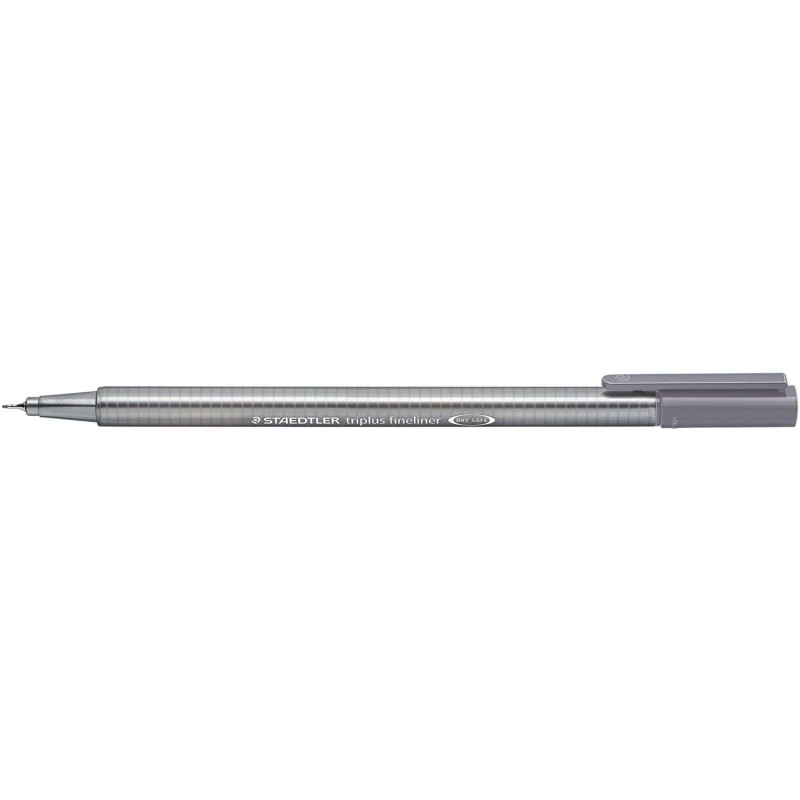 Staedtler Triplus Fineliner 334 Pennarello Punta Fine - Tratto da 0.3 mm - Inchiostro a base d'acqua - Colore Tortora