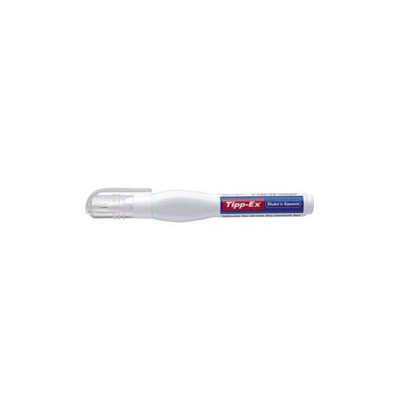 Tipp-Ex Shake'n Squeeze correttore penna 8 ml - Formula ad asciugatura rapida - Punta in metallo