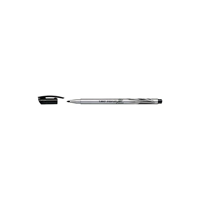 Pennarello punta media Bic Intensity Medium da 0.8 mm - Inchiostro a base d'acqua - Colore nero