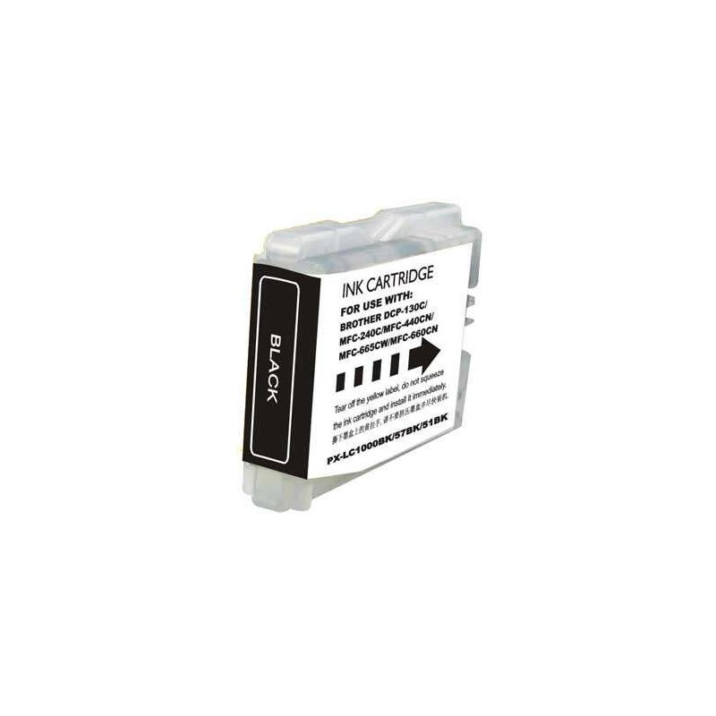 Cartuccia d'inchiostro generica nera Brother LC1000XL/LC970XL - Sostituisce LC1000BK/LC970BK