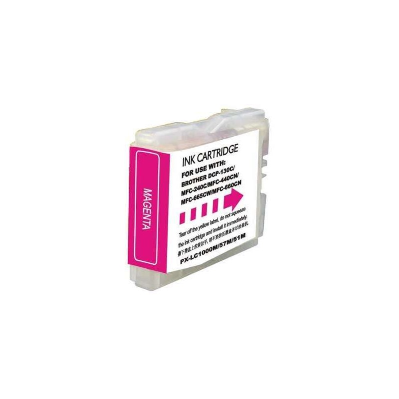 Cartuccia d'inchiostro generica magenta Brother LC1000XL/LC970XL - Sostituisce LC1000M/LC970M