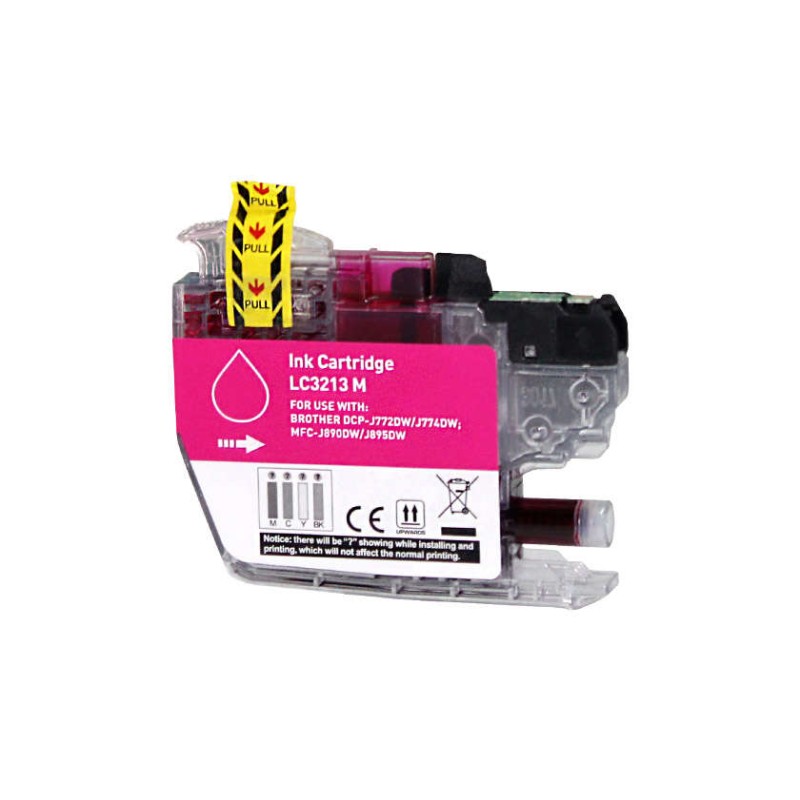 Cartuccia d'inchiostro generica magenta Brother LC3213/LC3211 - Sostituisce LC3213M/LC3211M
