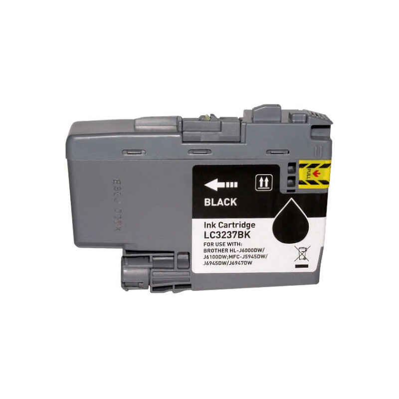 Cartuccia d'inchiostro pigmentato generica nera Brother LC3237 - Sostituisce LC3237BK