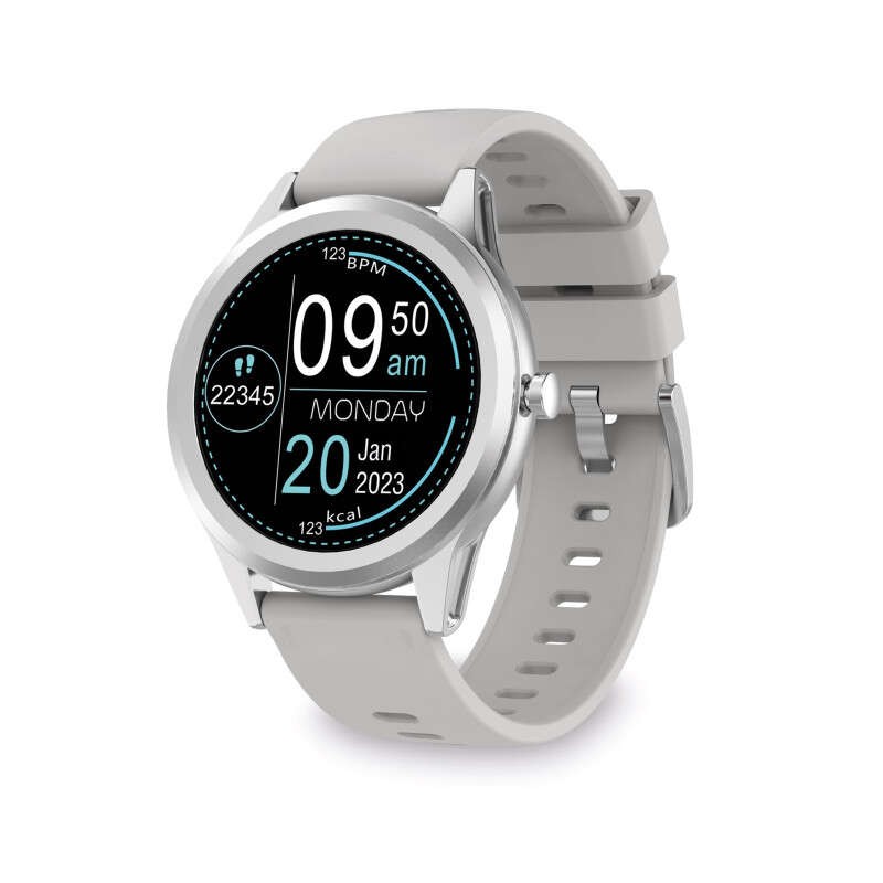 Smartwatch Ksix Globe Schermo 1.28 - Bluetooth 5.0 BLE - Autonomia fino a 7 giorni - Resistenza all'Acqua IP67 - Colore Si