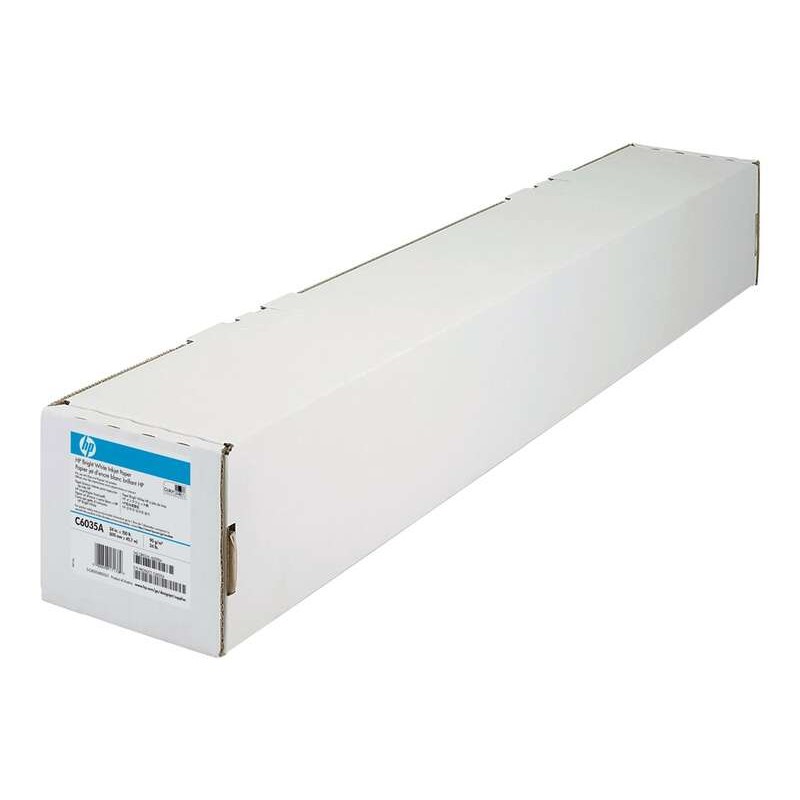 Rotolo di carta per plotter HP - Bianco brillante per getto d'inchiostro - 610 mm x 45.7 m - 90 g