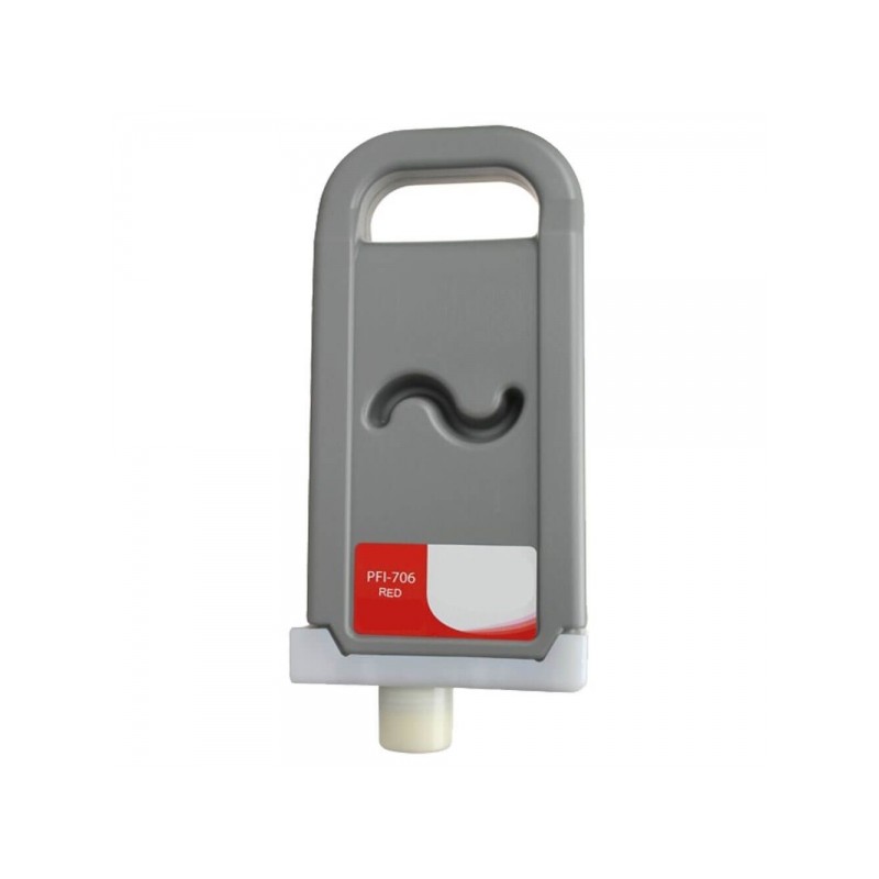 Cartuccia d'inchiostro pigmentato rosso generica Canon PFI706 - Sostituisce 6687B001