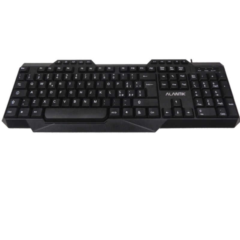 Tastiera USB Alantik KBALM2 Multimediale Nera