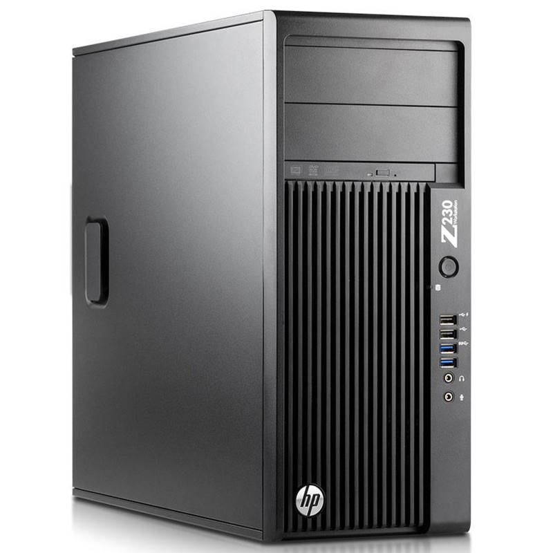 HP Workstation Z230 Tower Computer Intel i7-4770 Ram 32GB SSD 240GB + HDD 1TB (Ricondizionato Grado A)