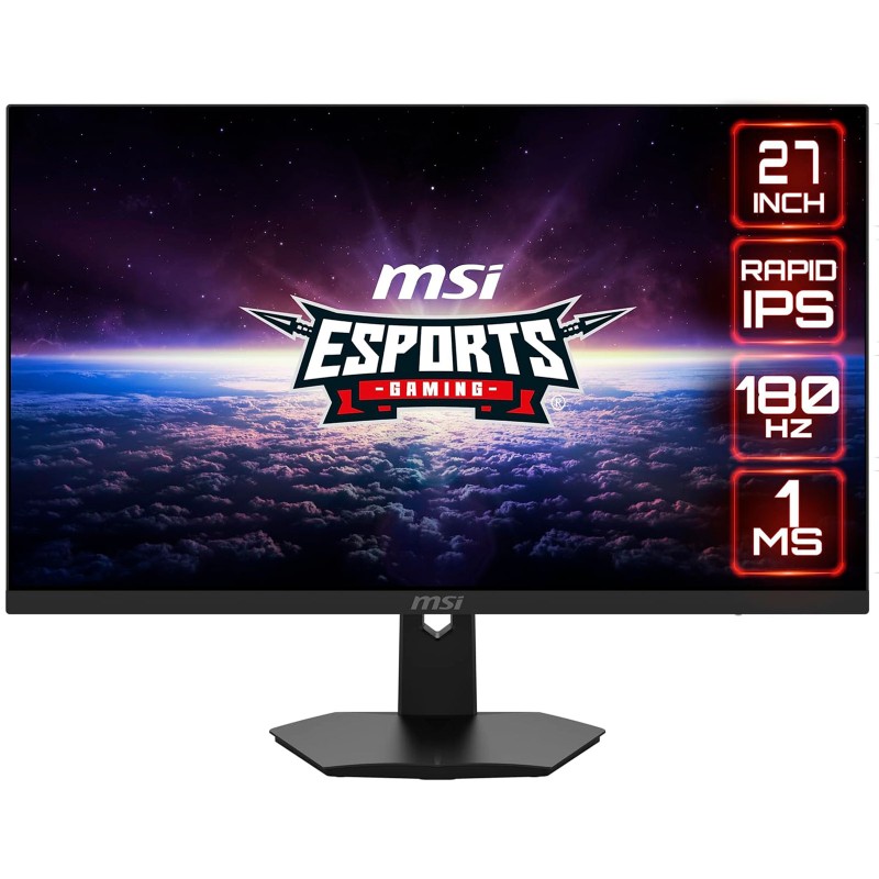 MSI G274F Monitor Gaming 27 Full HD IPS 180 Hz 1ms  2 HDMI DisplayPort VESA
