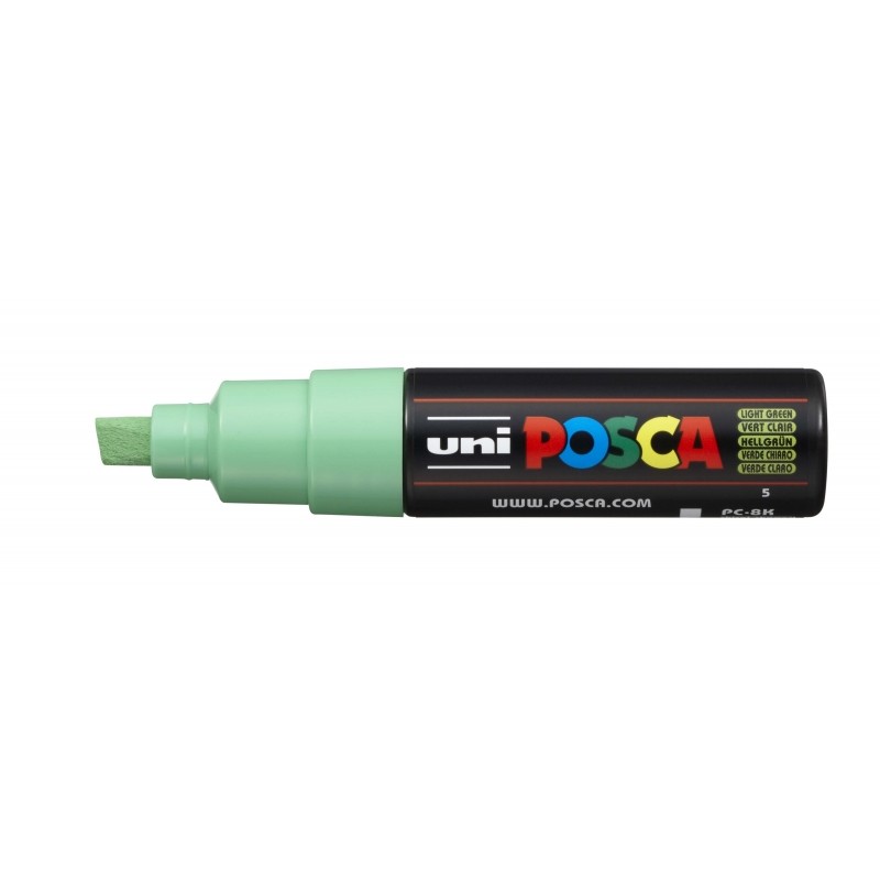 Posca PC-8K Pennarello - Punta smussata acrilica 8 mm - Inchiostro a base d'acqua - Non permanente - Resistente alla luc