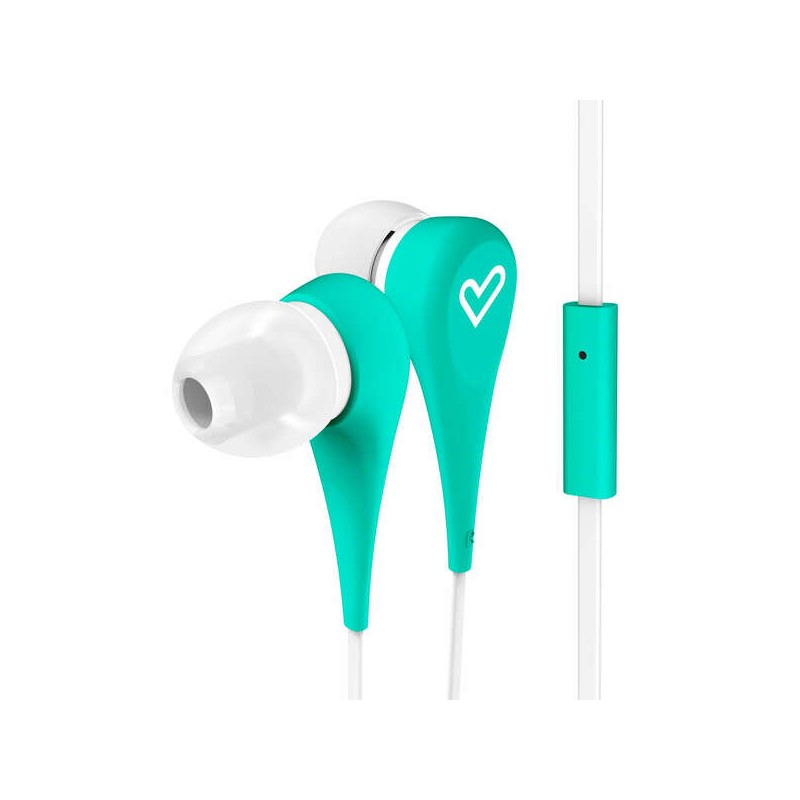 Energy Sistem Cuffie Style 1+ - Microfono - Controllo della conversazione - Cavo piatto - Colore verde