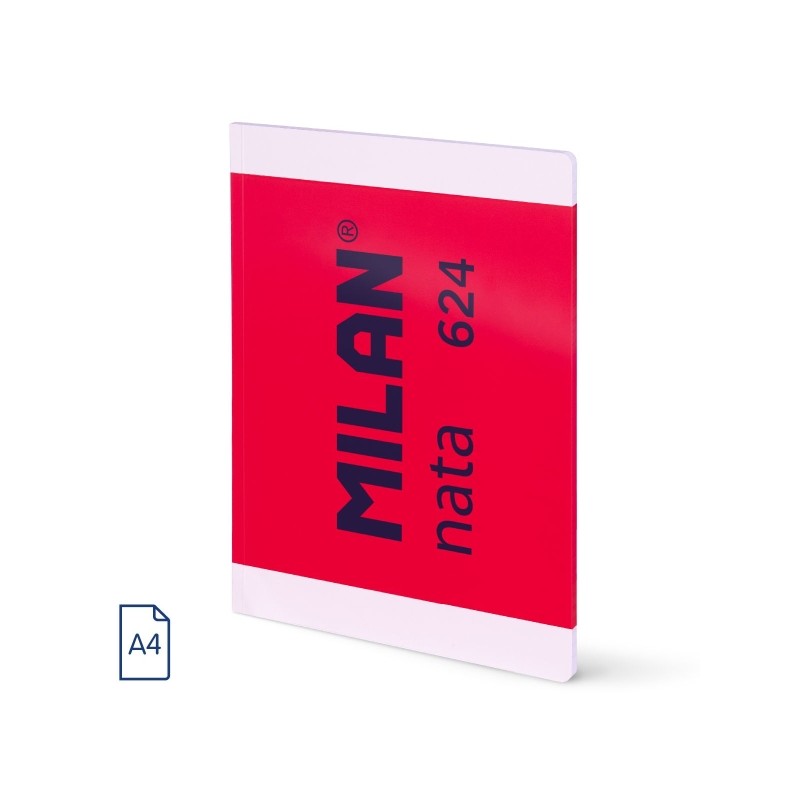 Milano Nata 624 Taccuino formato A4 7mm - 48 fogli da 95 gr/m2 - Microperforato - Rosa