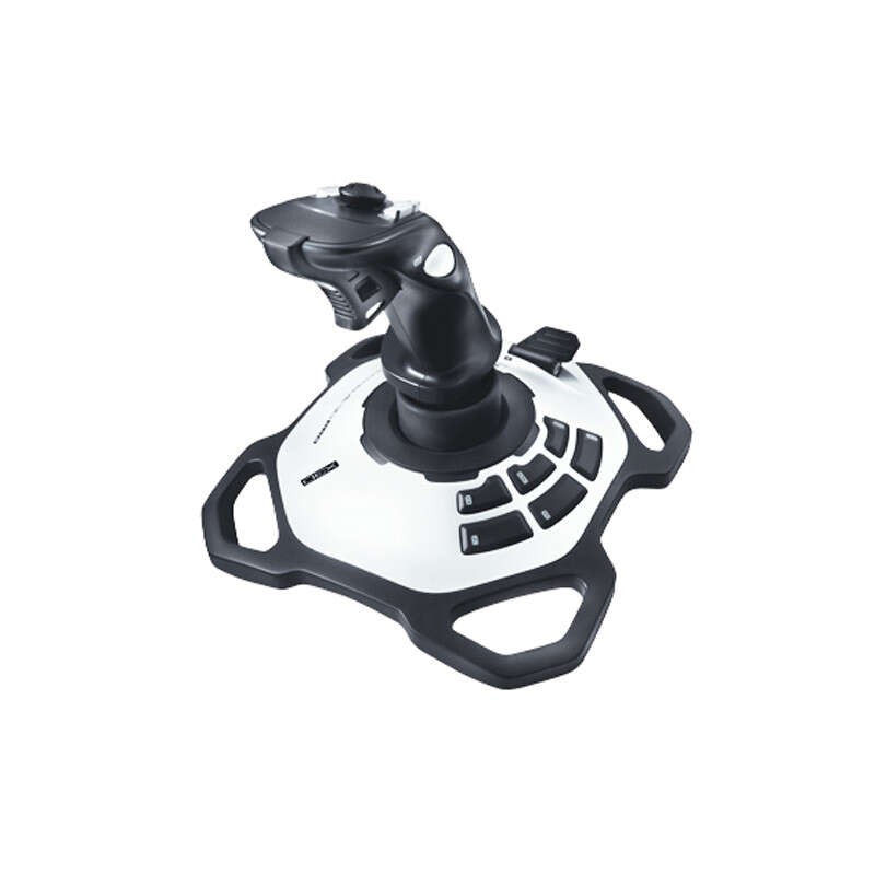 Joystick USB Logitech Extreme 3D Pro - 12 pulsanti programmabili - Innesco rapido - Ergonomico - Base solida e stabile -