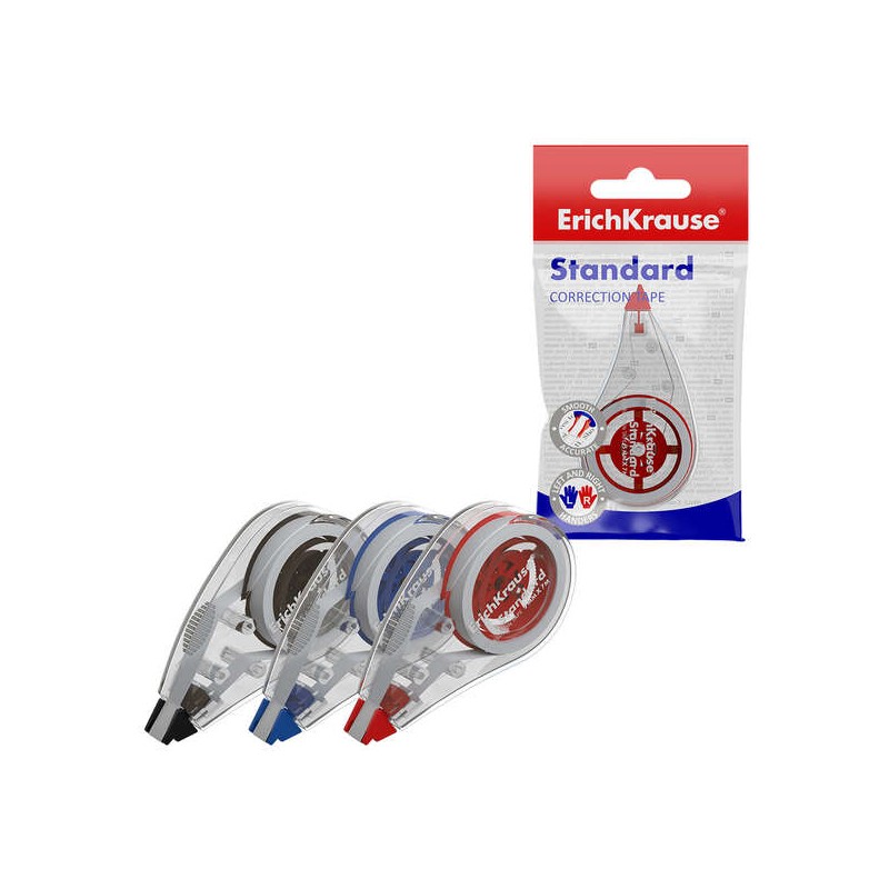 Nastro di correzione standard Erichkrause 5mmx7m - Ideale per correzioni rapide e sicure - Asciugatura immediata - Assor