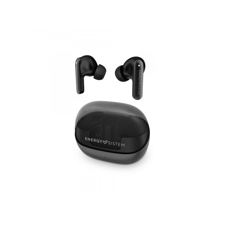 Energy Sistem Auriculares ANC -30dB - Quad Mic - Bluetooth 5.4 - Autonomia 25h - IPX4 - Plastica riciclata - Colore nero