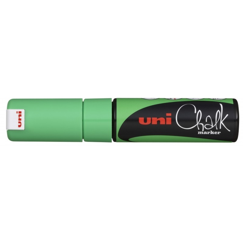 Uni-ball PWE-8K Marcatore a gesso liquido - Punta smussata 8 mm - Cancellabile a umido - Resistente alla pioggia - Color