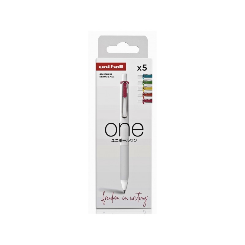 Uni-ball UMN-S-07 Confezione da 5 penne a sfera a inchiostro liquido - Punta a sfera 0.7 mm - Scrittura ultra scorrevole