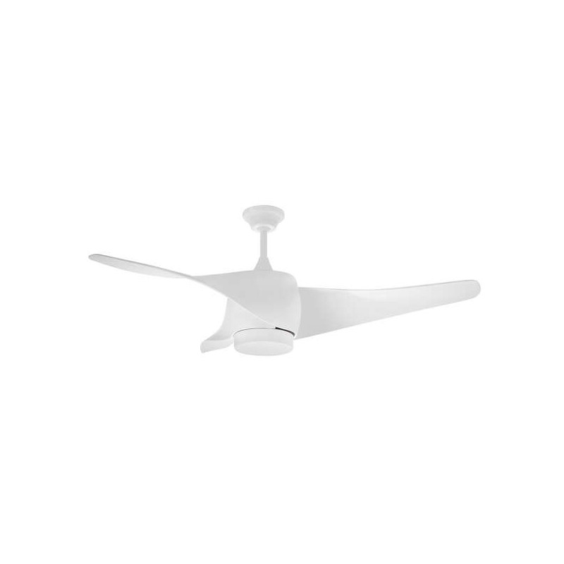 Orbegozo CP 99132 Ventilatore da soffitto intelligente - Luce LED con 3 paralumi - 3 pale curve per un flusso d'aria mas