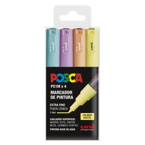 Posca PC1M Confezione da 4...