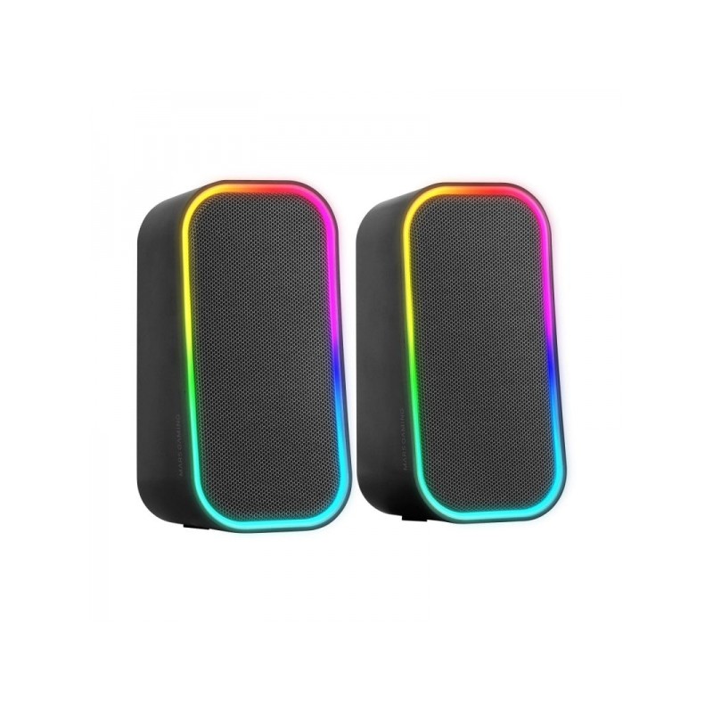 Altoparlanti Mars Gaming MS-OM - Suono surround 20W - Illuminazione RGB controllabile - Bluetooth 5.3 e AUX-IN - Compati