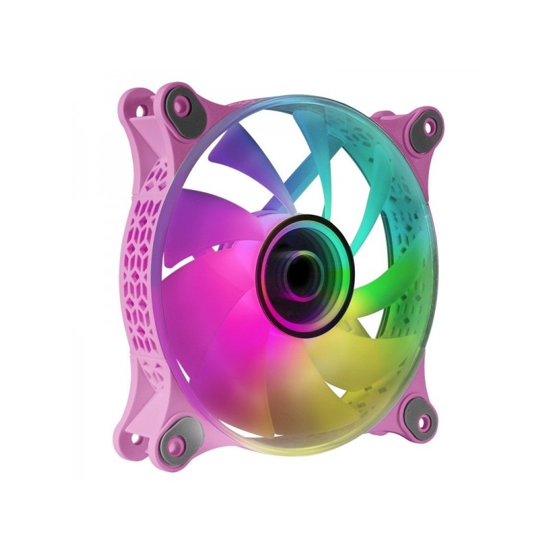 Mars Gaming MF-3D ARGB Fan - Effetto specchio 3D Infinity - Illuminazione a 360° - Compatibile con Asus Aura Sync e alt