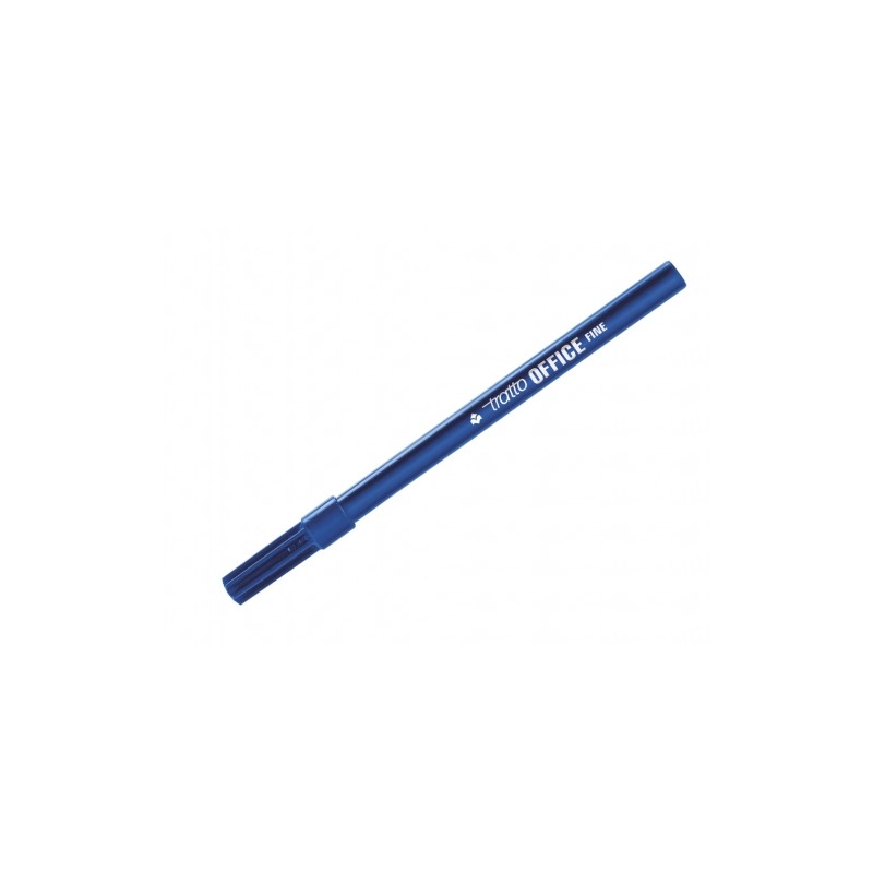 Penna in fibra di Tratto Office - Punta in fibra 2.5 mm - Tratto 0.7 mm - Inchiostro a base d'acqua - Colore blu