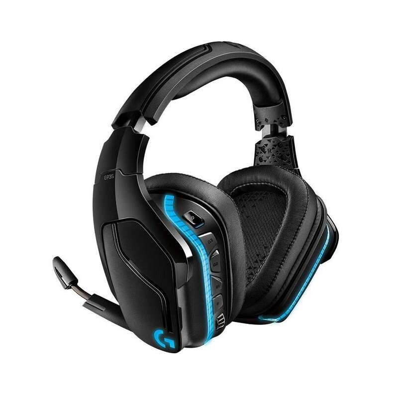 Logitech G935 Cuffie da gioco wireless DTS 7.1 LightSync con microfono - Illuminazione RGB - Durata della batteria fino 