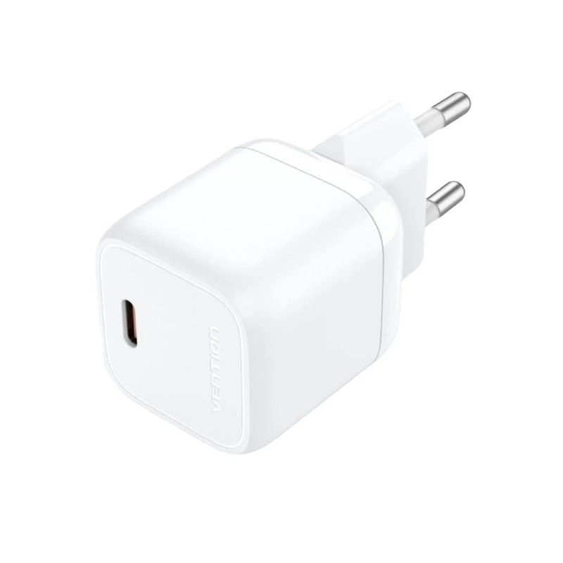 Caricatore da parete Vention GaN USB-C USB-C 30W 3A - Ricarica rapida - Bianco