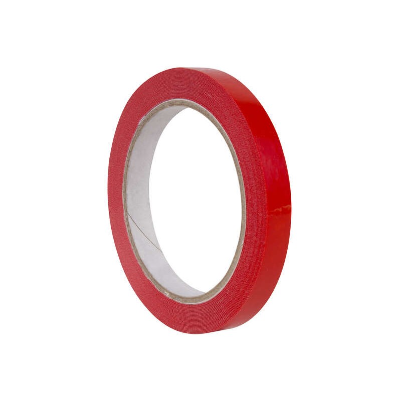 Nastro adesivo Apli rosso 12 mm x 66 m - Resistente agli strappi - Facile da tagliare - Ideale per l'artigianato e l'imb