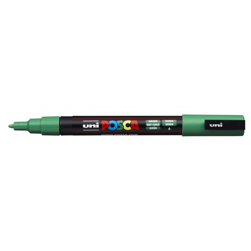 Posca PC-3M Pennarello - Punta conica in poliestere 0.9-1.3 mm - Inchiostro a base d'acqua - Resistente alla luce - Colo