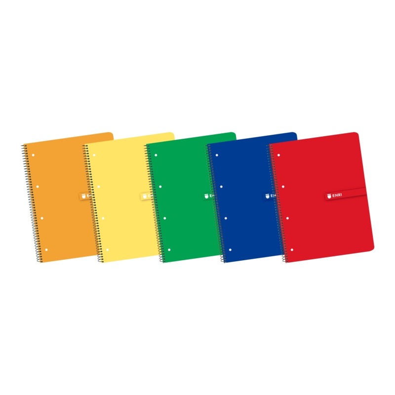 Enri Europeanbook1 A4+ - Quaderno formato A4+ - Spirale - Copertina morbida - Griglia 5x5