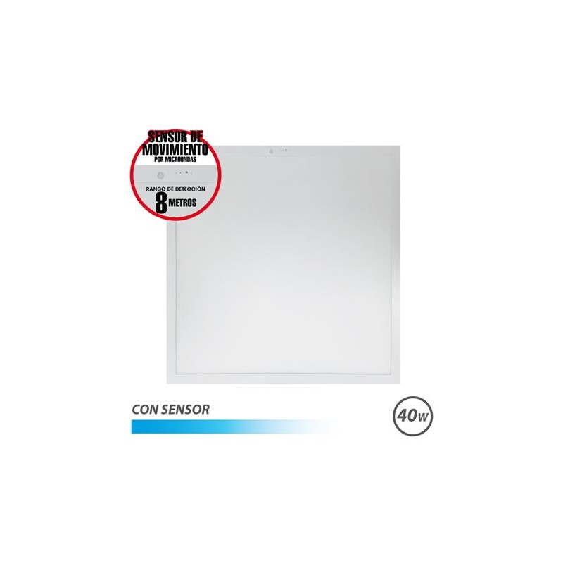 Pannello LED Elbat 60x60 40W - 4600Lm - Luce fredda - con sensore - Colore bianco