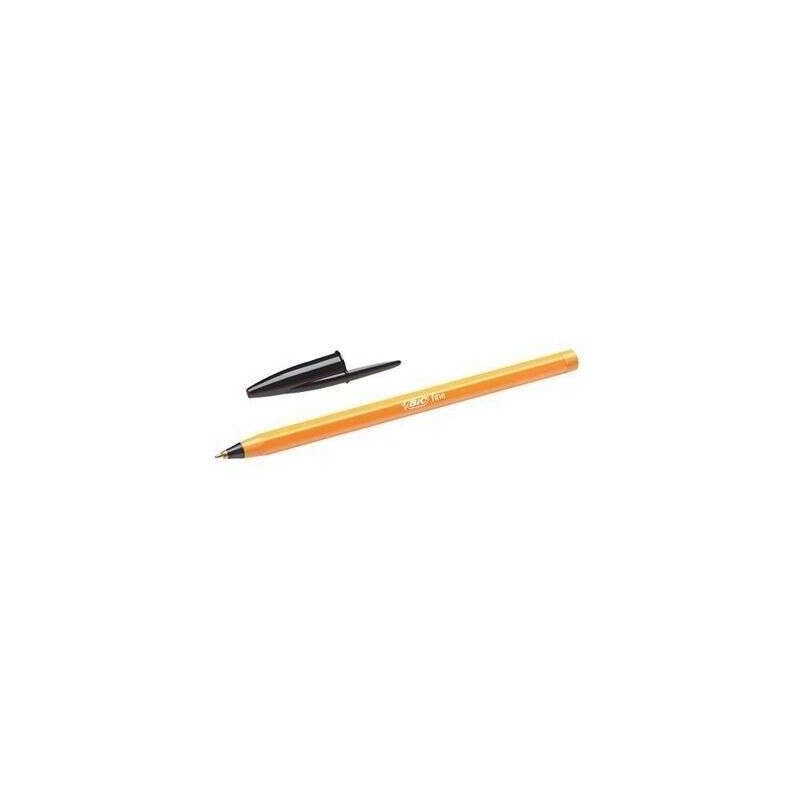Bic Orange Original Penna a sfera fine - Tondo 0.8 mm - Tratto 0.30 mm - Inchiostro a base d'olio - Fusto arancione - Co