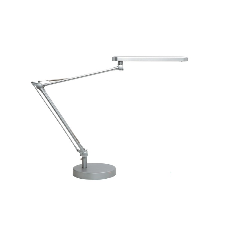Unilux Mamboled LED Desk Lamp - Design moderno ed elegante - Luce LED a risparmio energetico - Colore grigio metallizzat