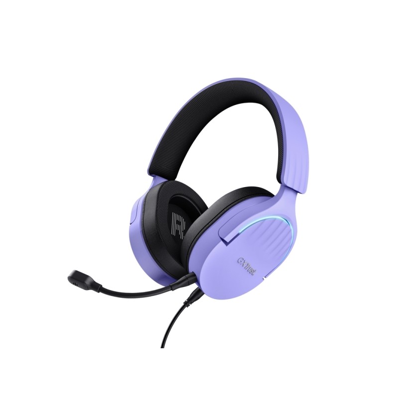 Trust GXT490 Fayzo Gaming Headset 7.1 USB 2.0 con microfono flessibile rimovibile - Illuminazione RGB - Archetto regolab