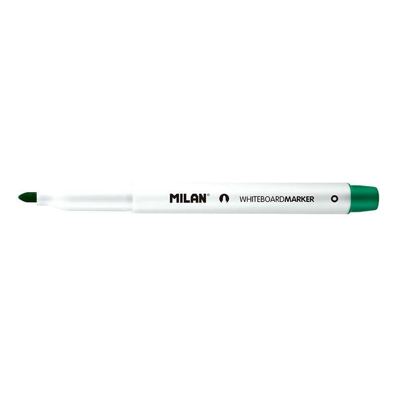 Pennarelli per lavagne bianche Milan con punta arrotondata - Punta da 3.7 mm - Inchiostro a base alcolica - Cancellare a