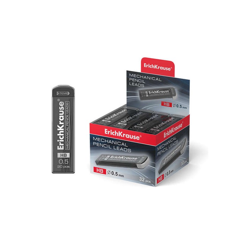 Erichkrause Megapolis Concept - Set di 20 conduttori di ricambio - 05 mm - HB - Colore nero